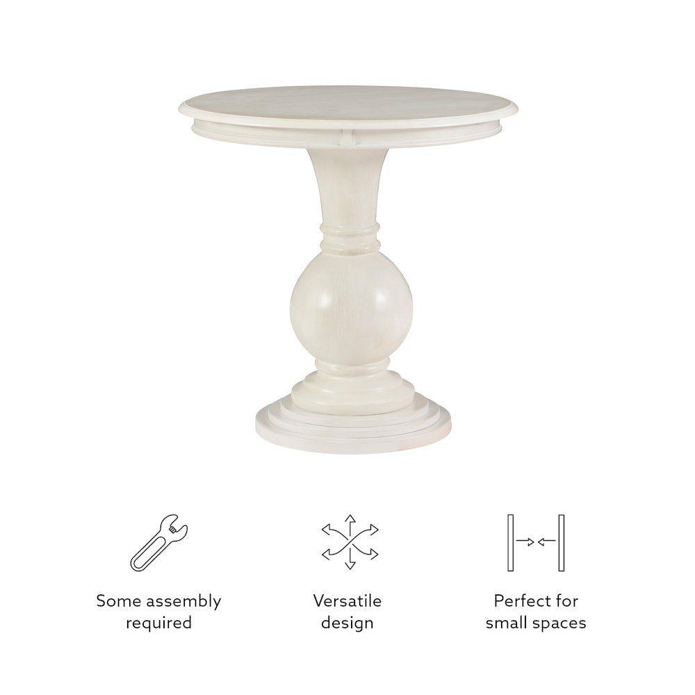 Adeline Round Accent Table Cream. Picture 11