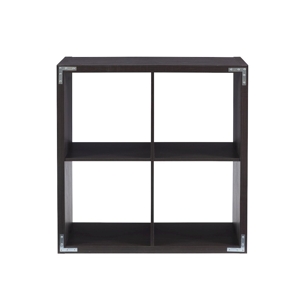 Galli 4 Cubby Storage Cabinet Espresso. Picture 10