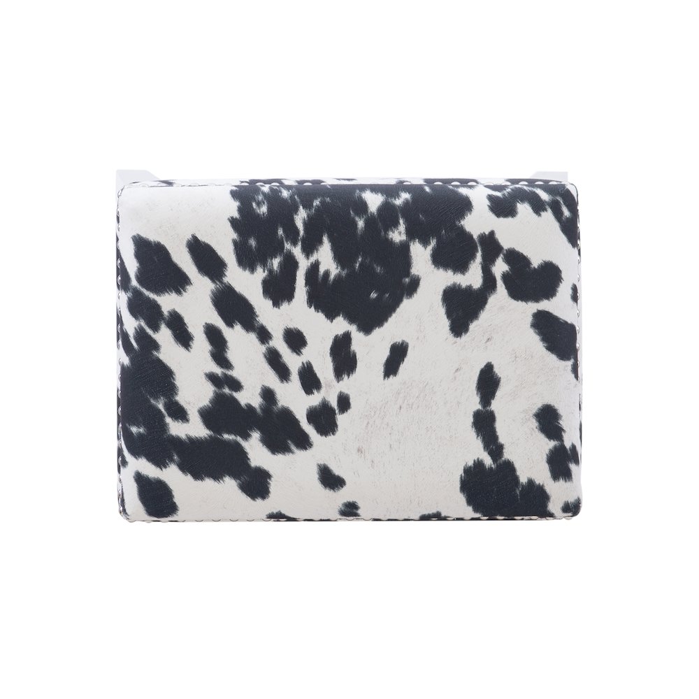 Walt Black Cow Print Counter Stool. Picture 7