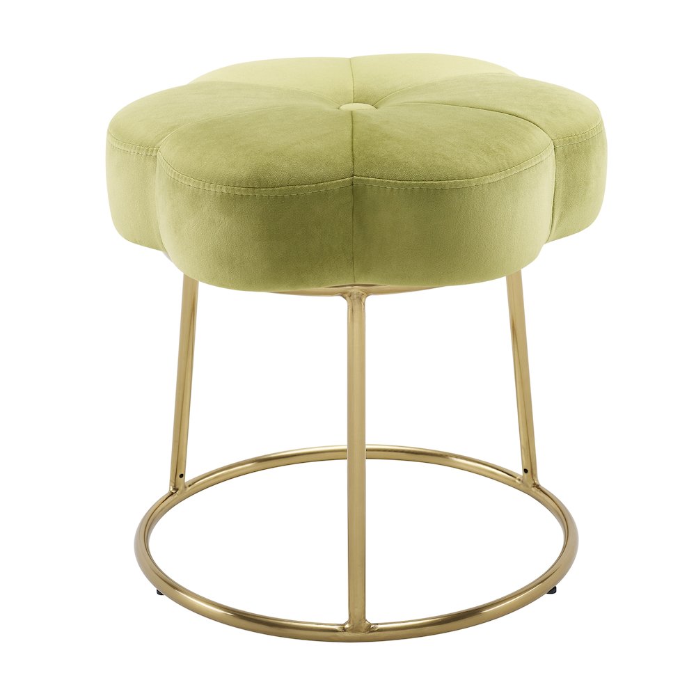 Seraphina Accent Vanity Stool, Green. Picture 6