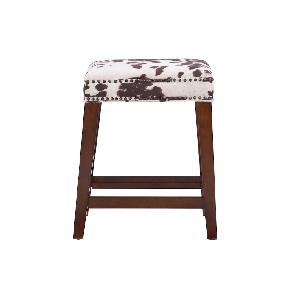 Walt Brown Cow Print Counter Stool. Picture 2