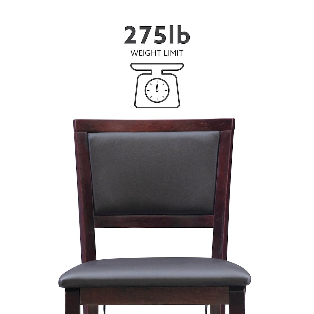 Triena 24 In Pad Back Folding Counter Stool. Picture 16