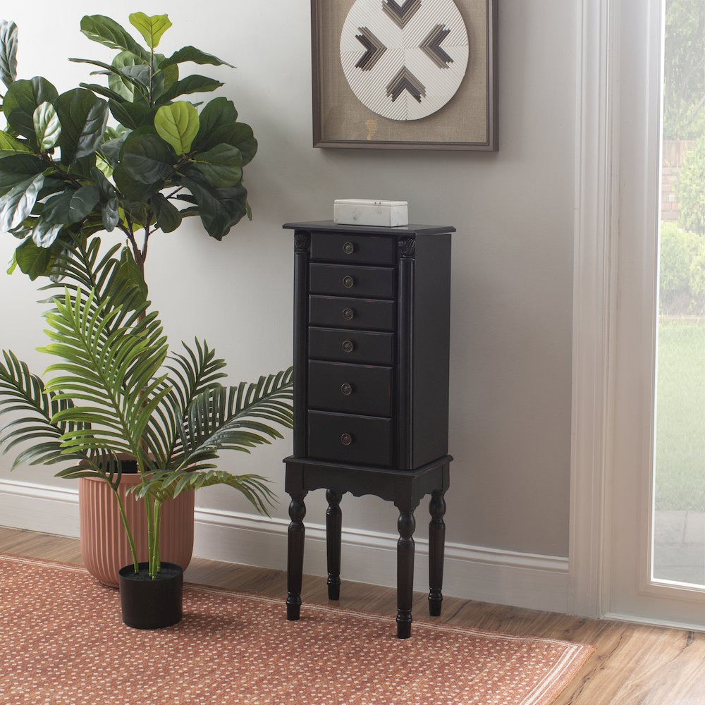 Ebony Jewelry Armoire. Picture 3