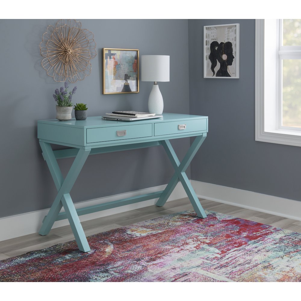 Peggy Blue Writing Desk. Picture 5