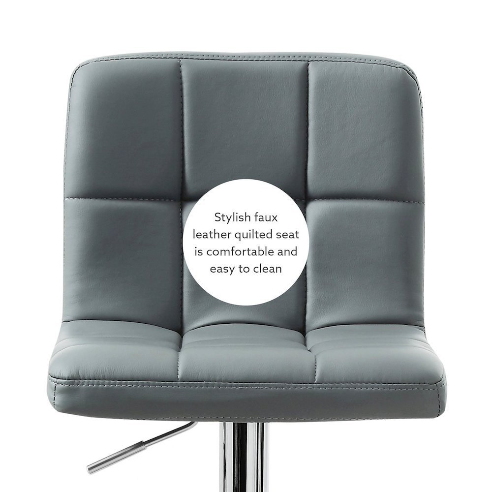 Clayton Barstool Grey. Picture 11