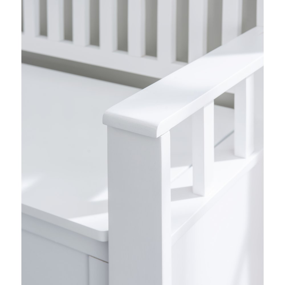 Cynthia Storage Bench White. Picture 6