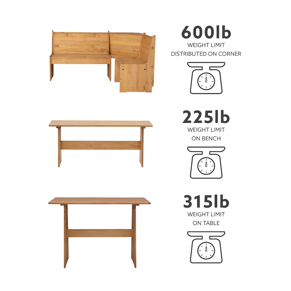 Waldron Corner Nook Set Natural Kit. Picture 11