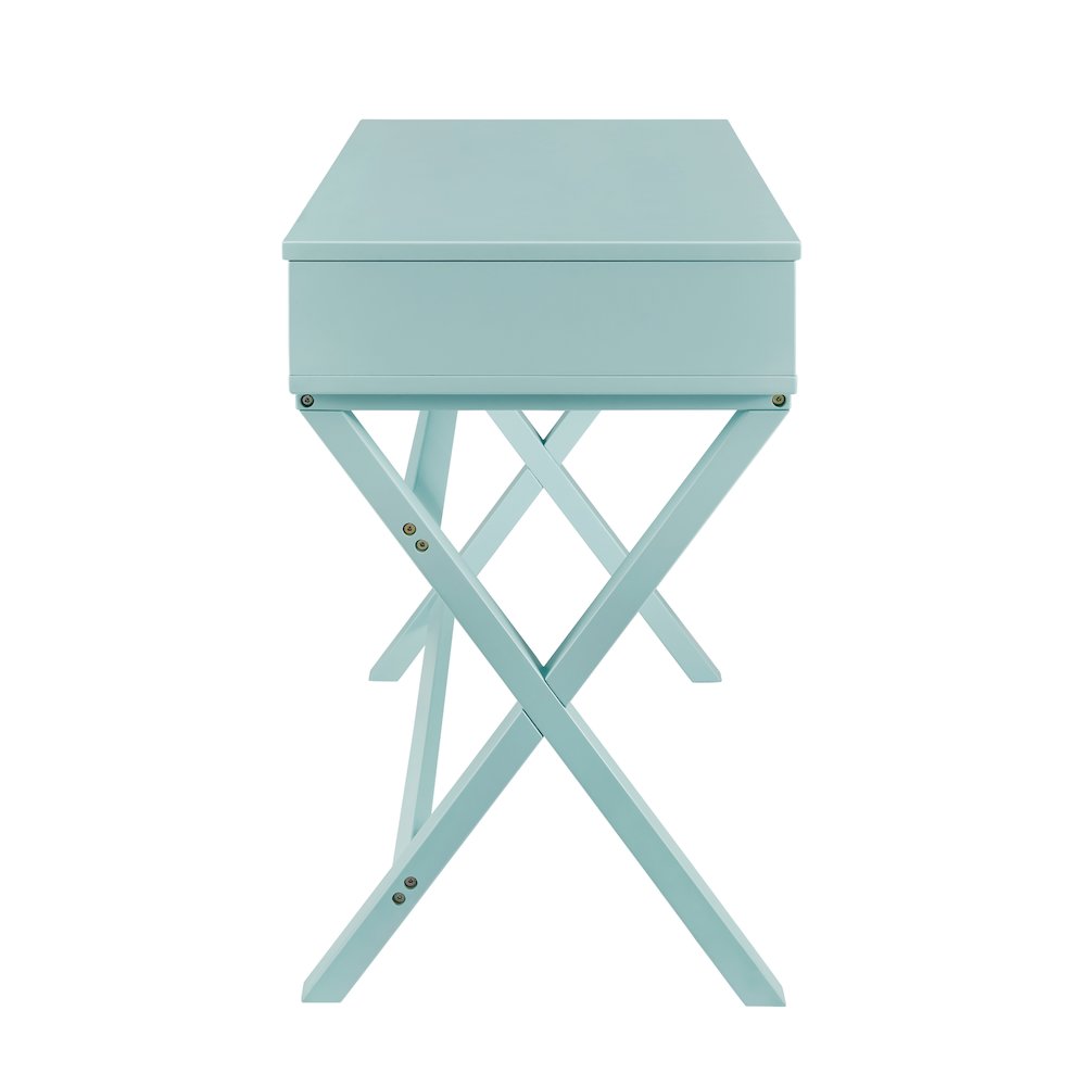 Peggy Lift Top Desk, Turquoise. Picture 5