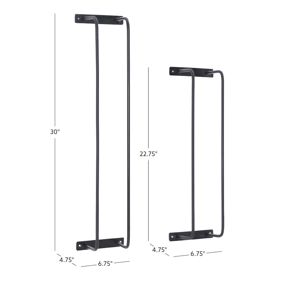 Triston Metal Towel Rack 2Pk Black. Picture 14