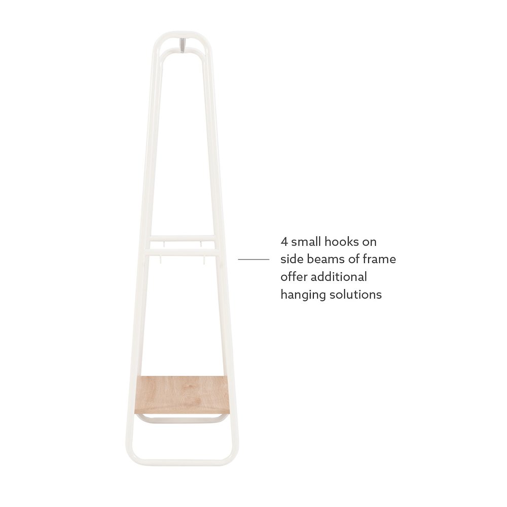 Bywood Clothing Rack Tall White. Picture 10