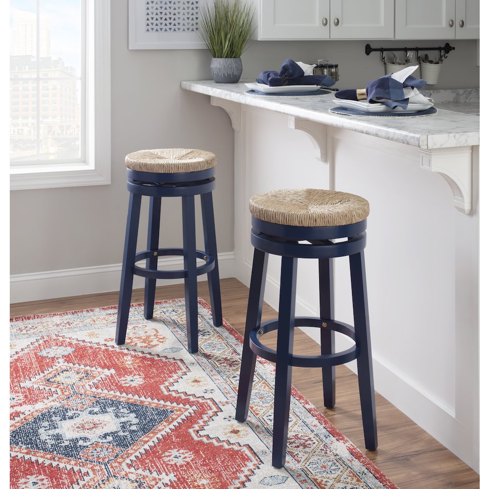 Morgan Barstool Navy Blue. Picture 2