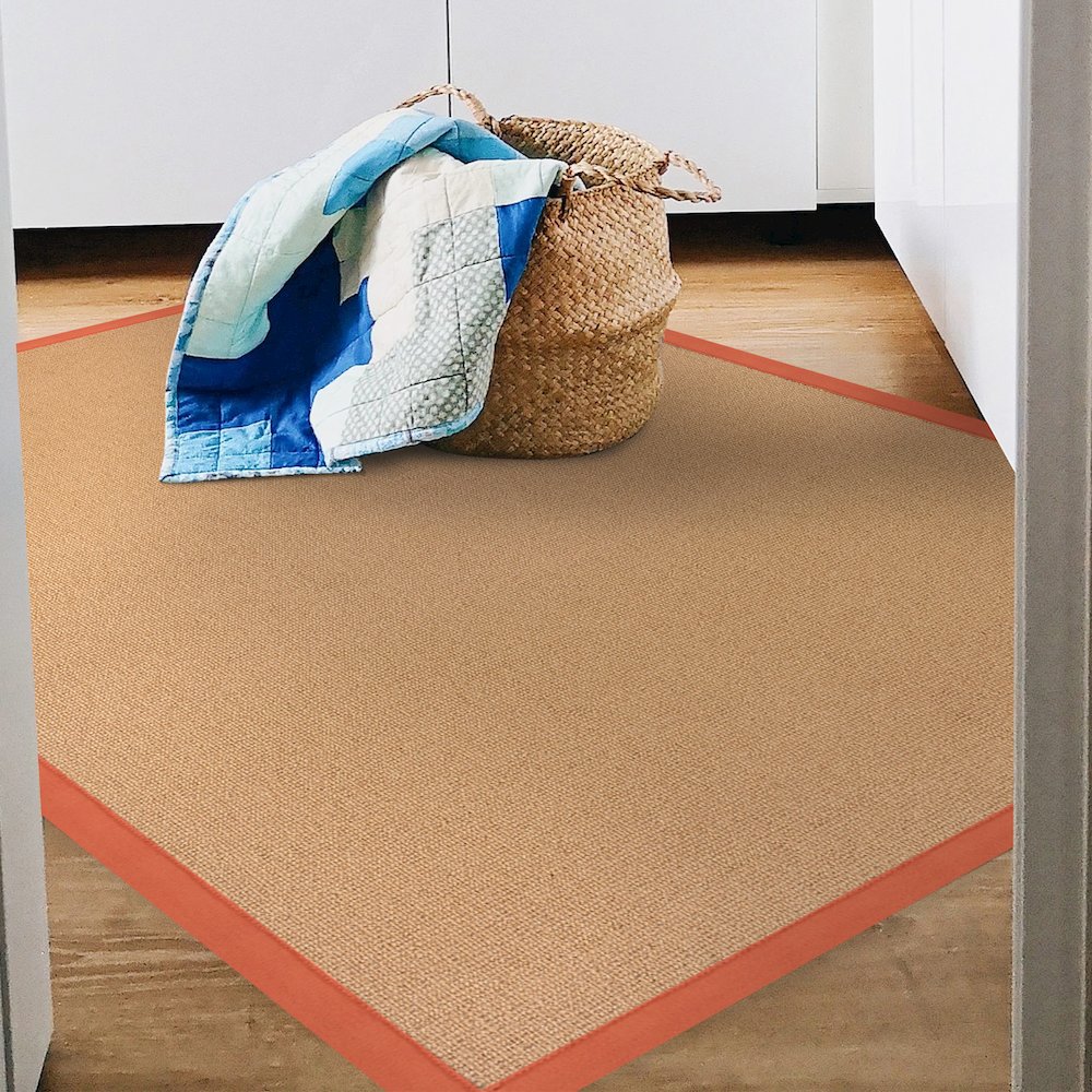 Athena Cork & Burnt Orange 4x6, Rug. Picture 2