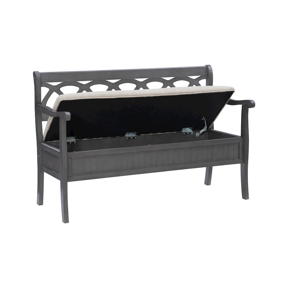 Elliana Storage Bench Grey. Picture 1