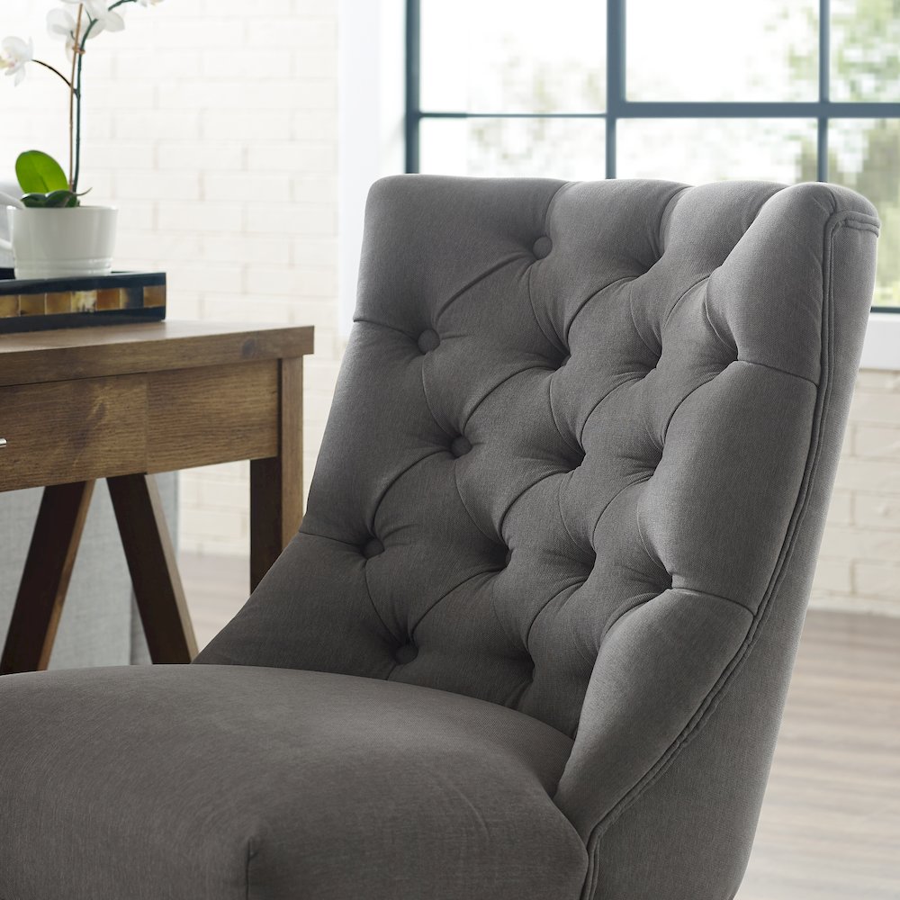 Della Office Chair, Light Gray. Picture 3