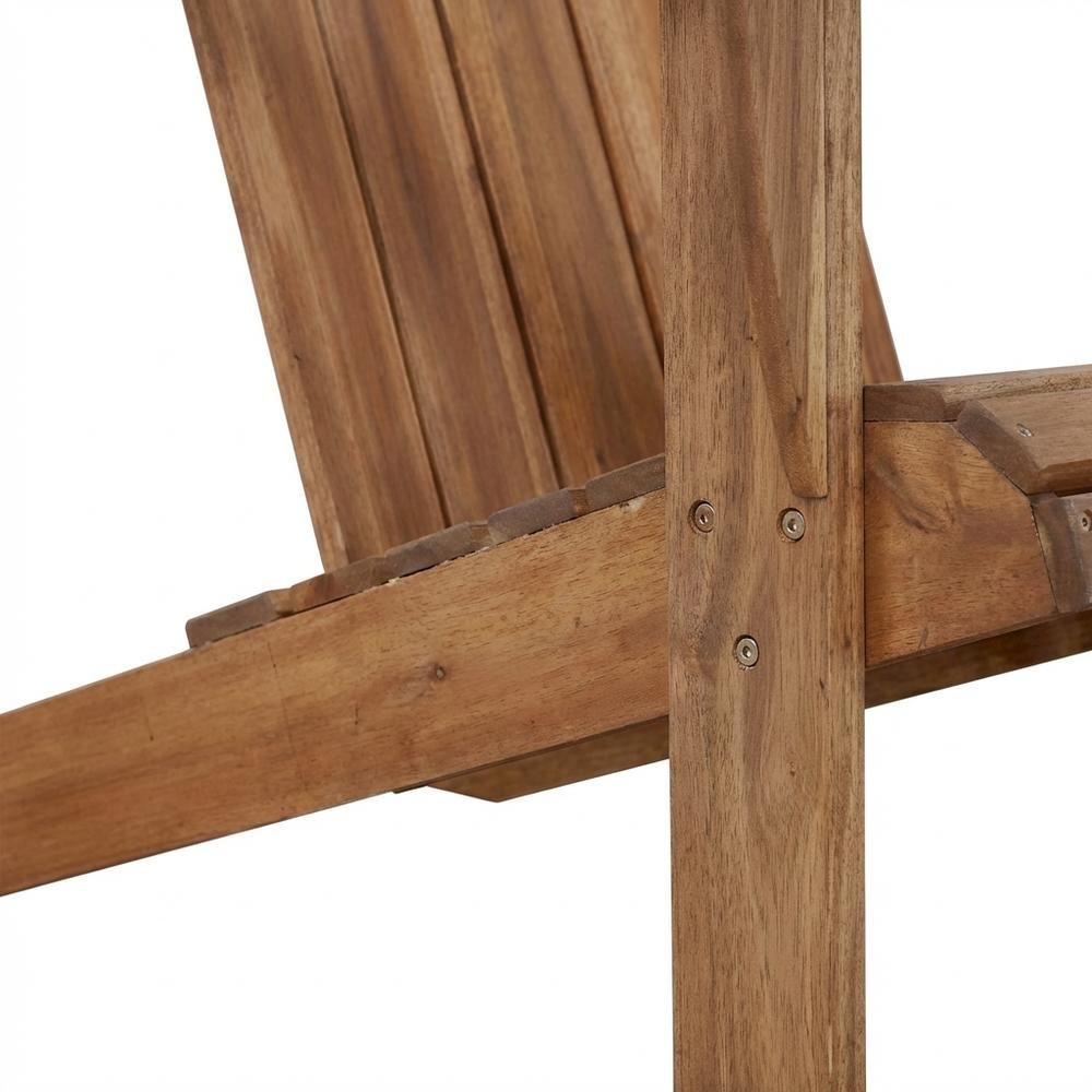 Acorn Adirondack Chair In Brown Solid Wood With Comfortable Design. Picture 6