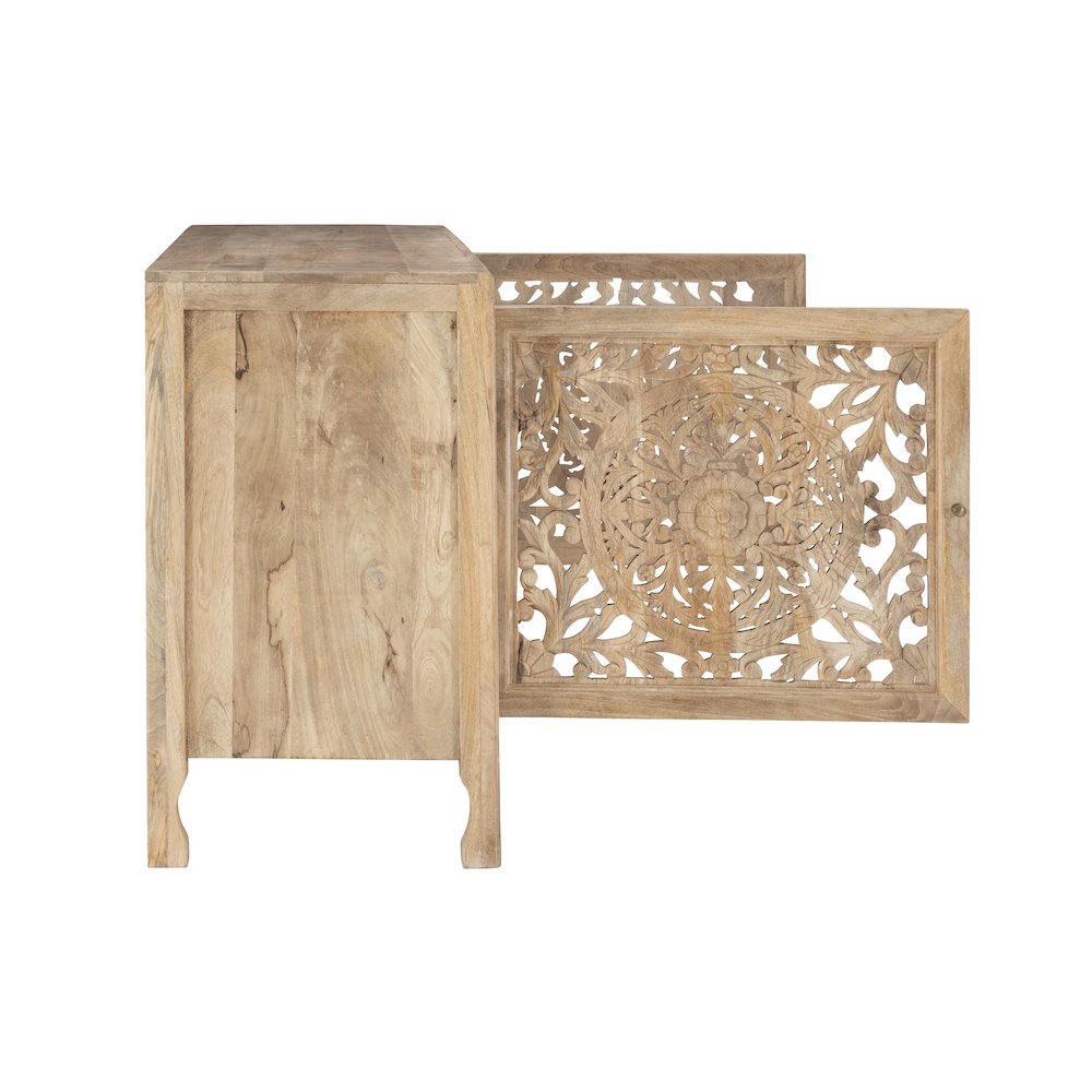 Haven 2 Door Cabinet Natural. Picture 8