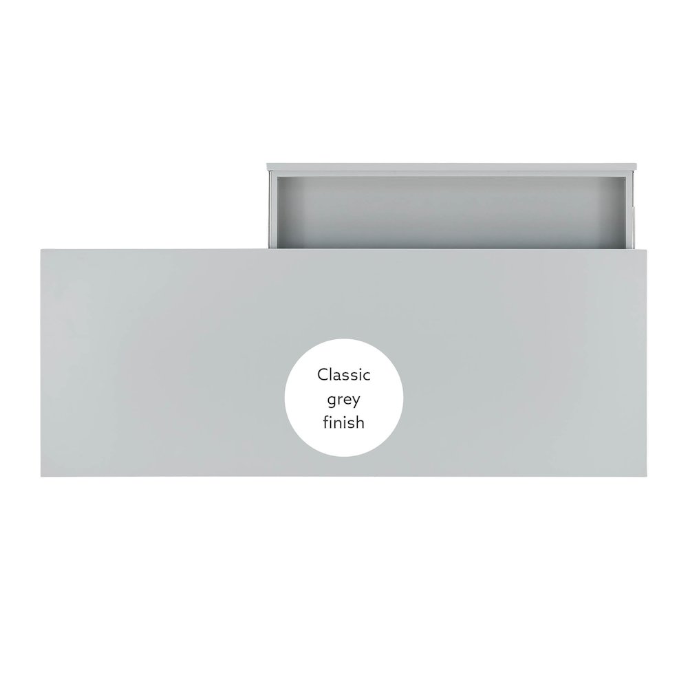 Peggy Side Storage Desk Gray. Picture 11