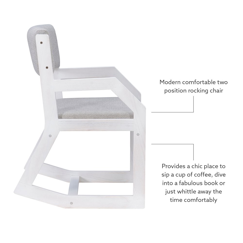 Robin 2 Position Sled Base Chair White. Picture 10