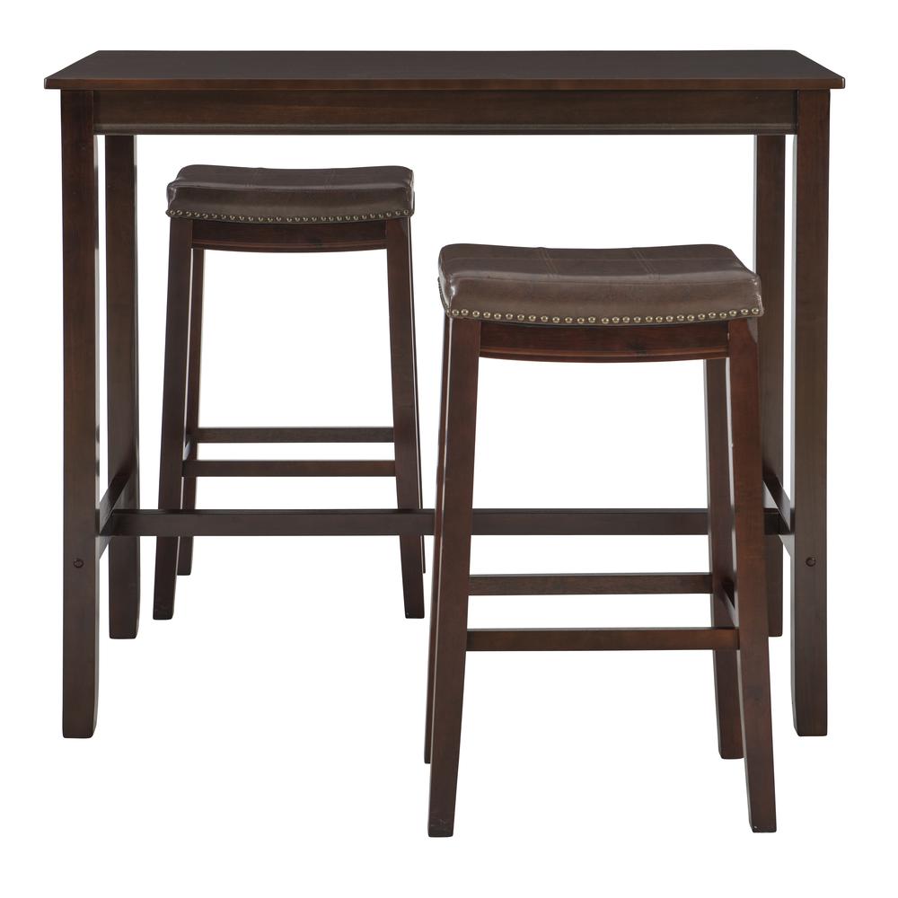 Claridge 3Pc Bar Set Brown. Picture 6