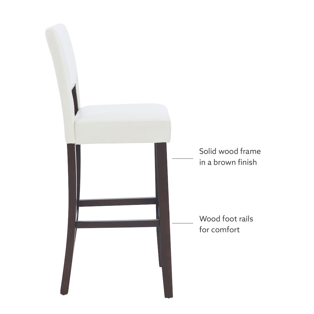 Vega Bar Stool White 30. Picture 10