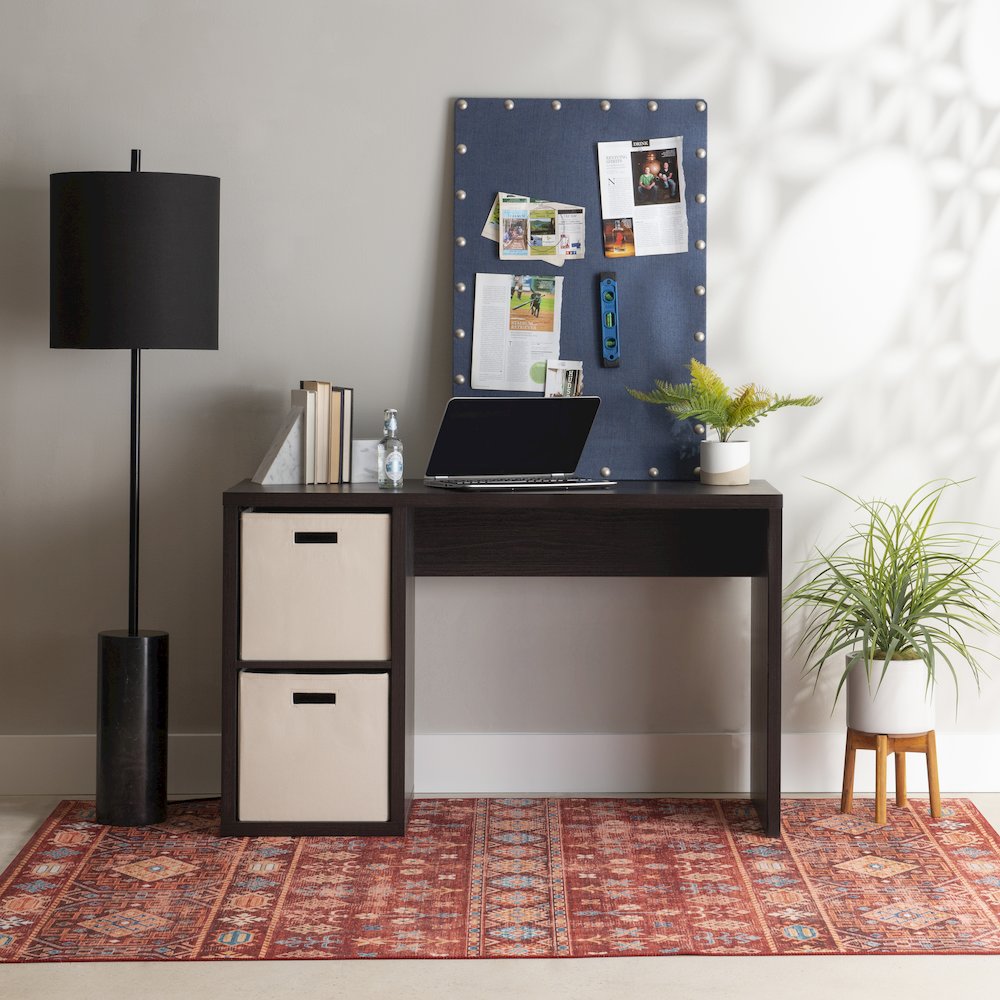 Galli 2 Cube Desk Espresso. Picture 5