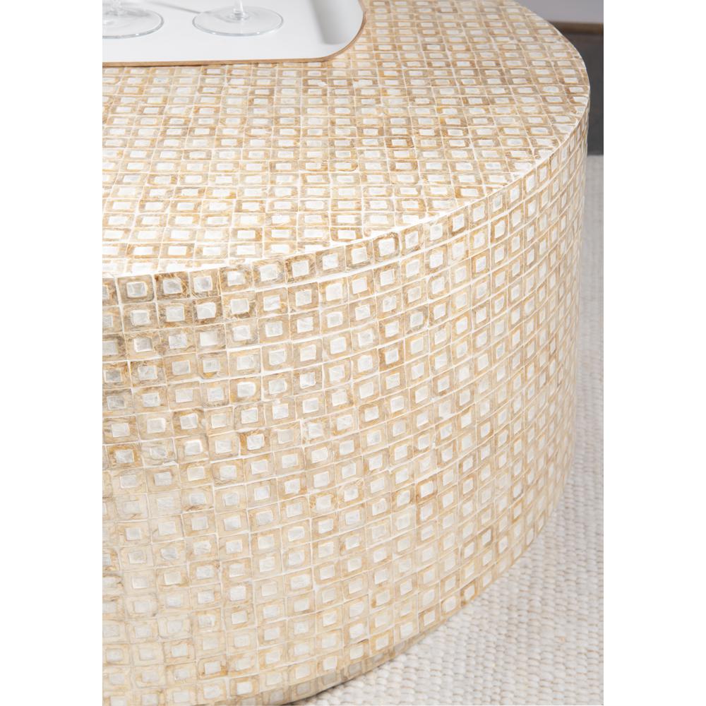 Perrin Capiz Mosaic Coffee Table. Picture 4