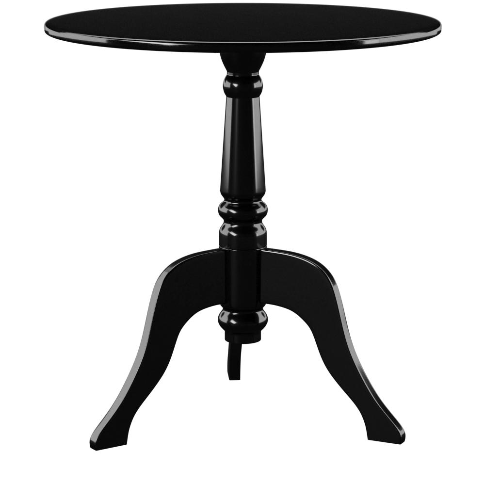 Black Acrylic End Table. Picture 8