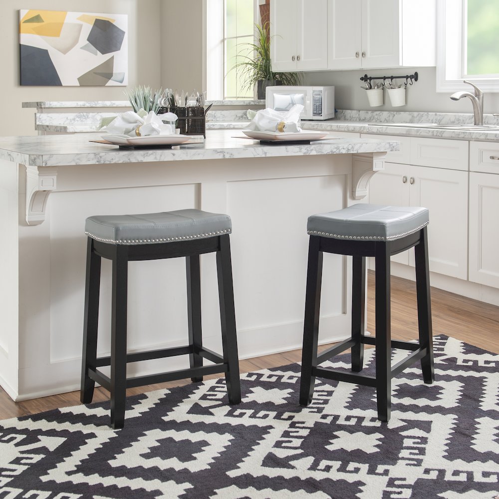 Claridge Gray Counter Stool. Picture 3
