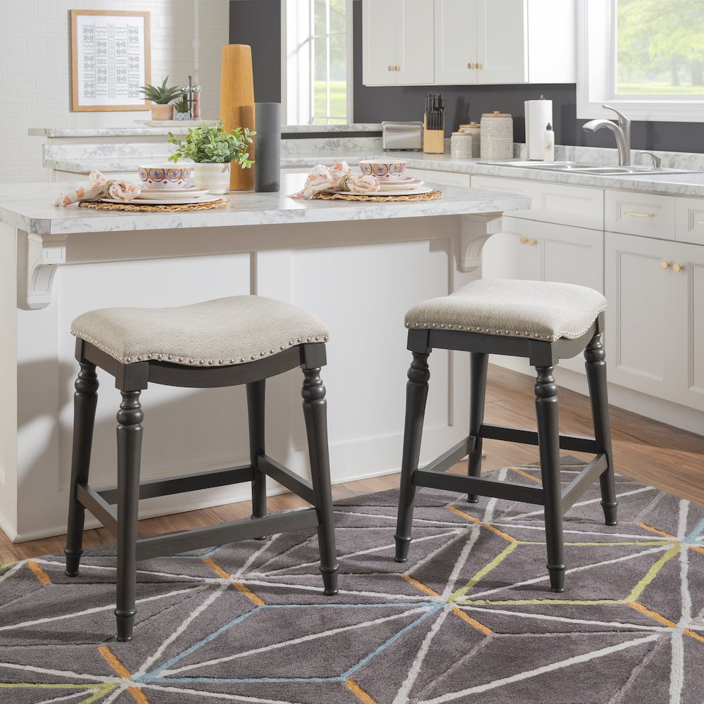 Hayes Counter Stool Grey. Picture 2