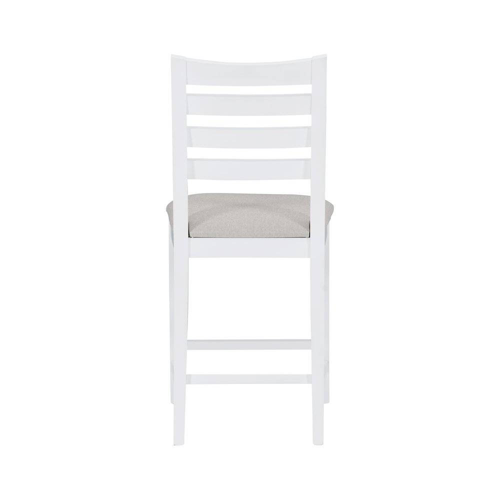 Flynn Counter Stool White Upholstered Set Of 2. Picture 9