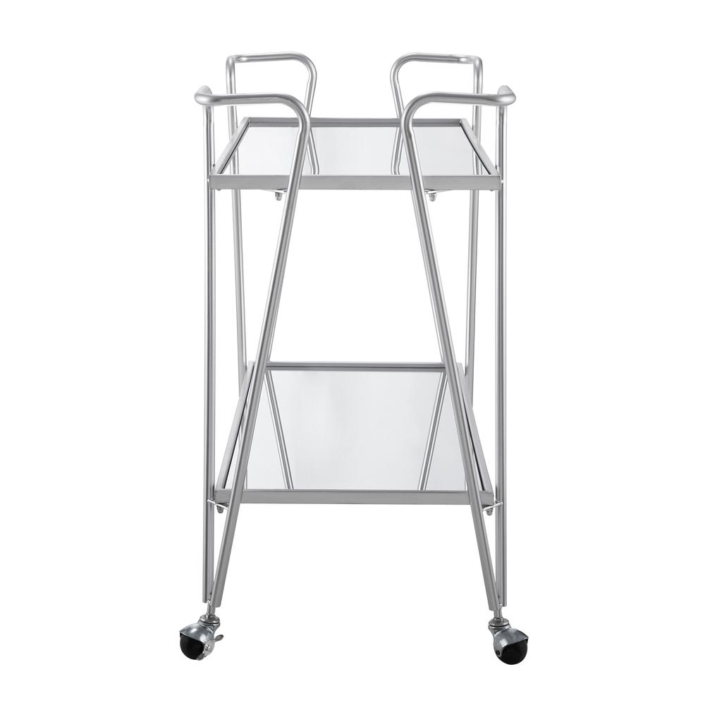 Mid-Century Bar Cart Silver. Picture 3
