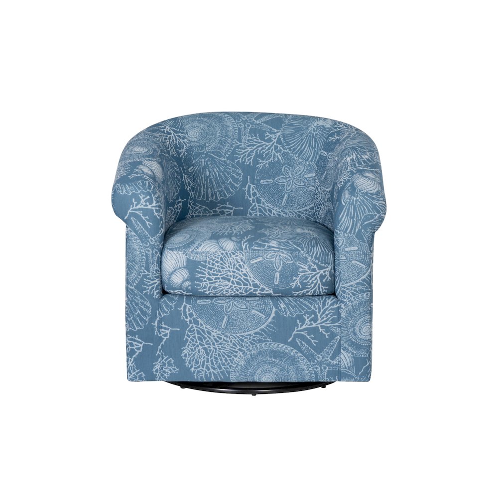 Bonnie Swivel Club Chair, Coastal. Picture 1