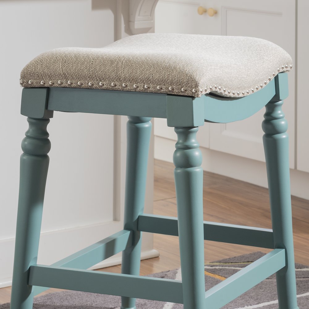 Hayes Counter Stool Blue. Picture 4