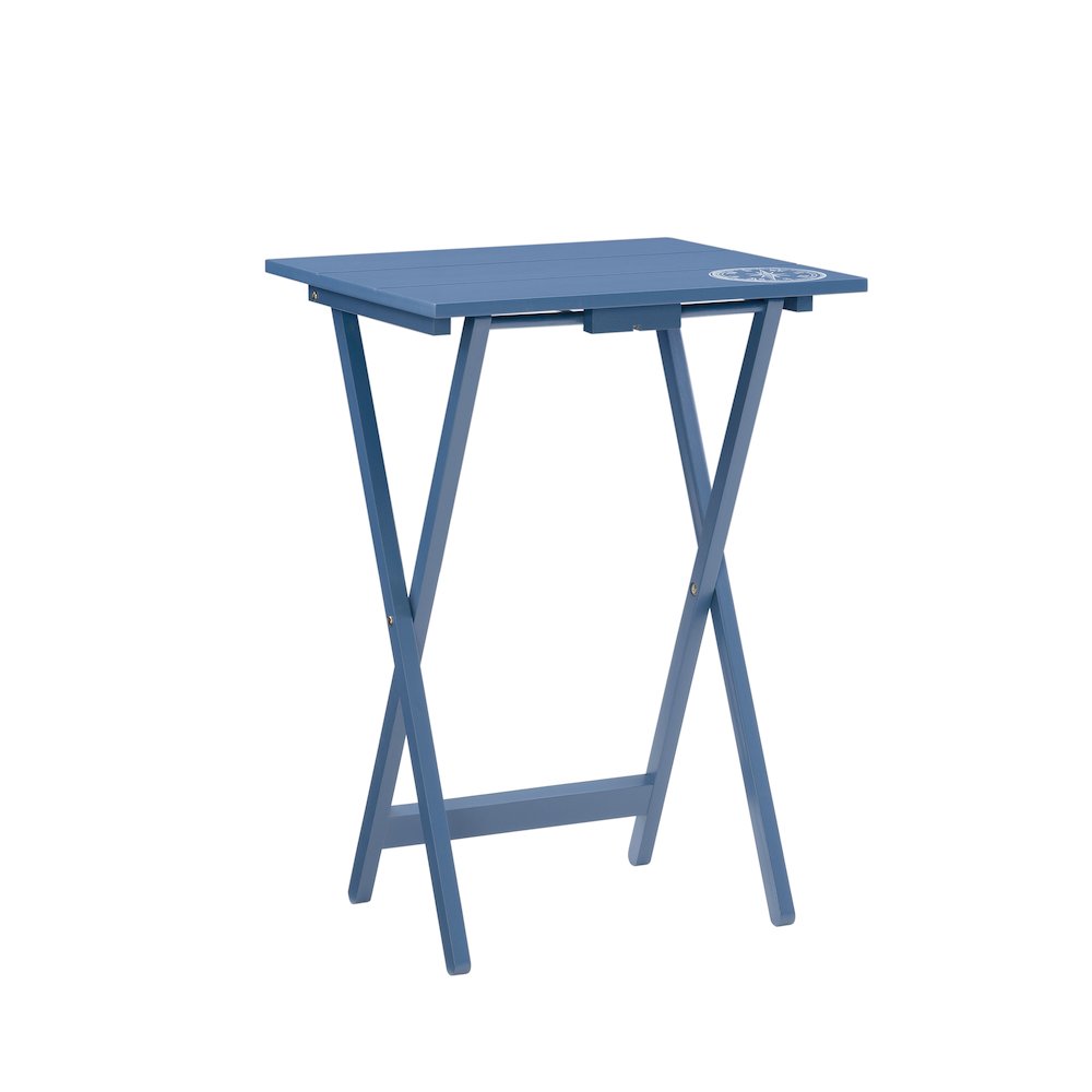 Compass Tray Table Set Navy. Picture 1