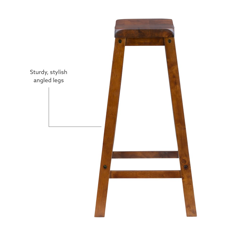 "Honey Brown" Bar Stool, 29" Seat Height - overpacked. Picture 10
