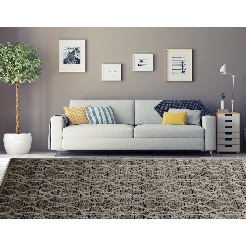 Platinum RawIron Gray & Black 8x11, Rug. Picture 1