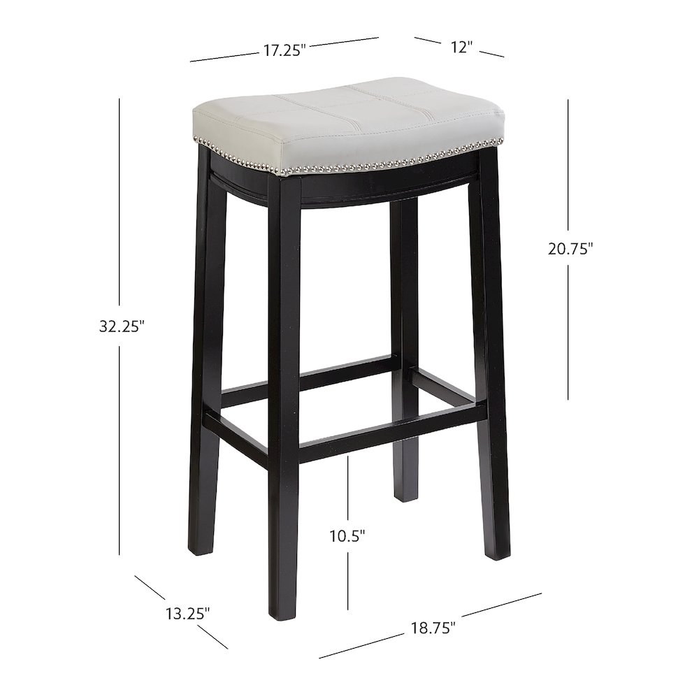 Claridge Gray Bar Stool. Picture 15