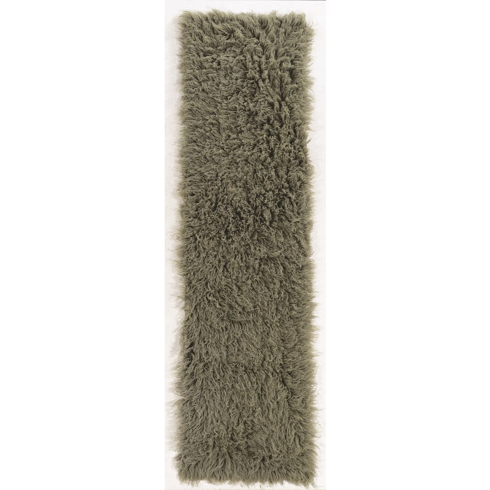 New Flokati 1400gram Olive 2.4x8.6, Rug. Picture 1