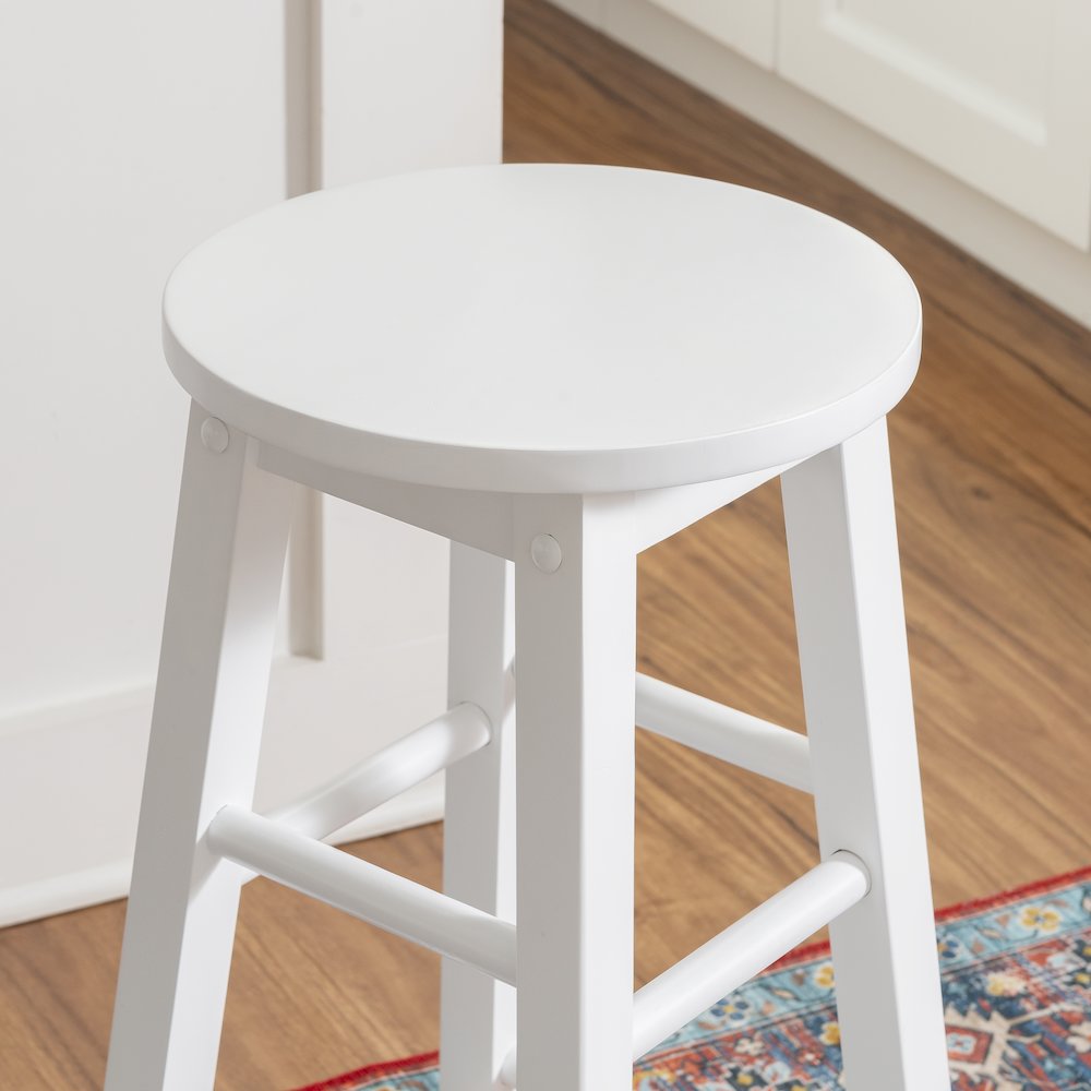 24 Inches Counter Stool White. Picture 6