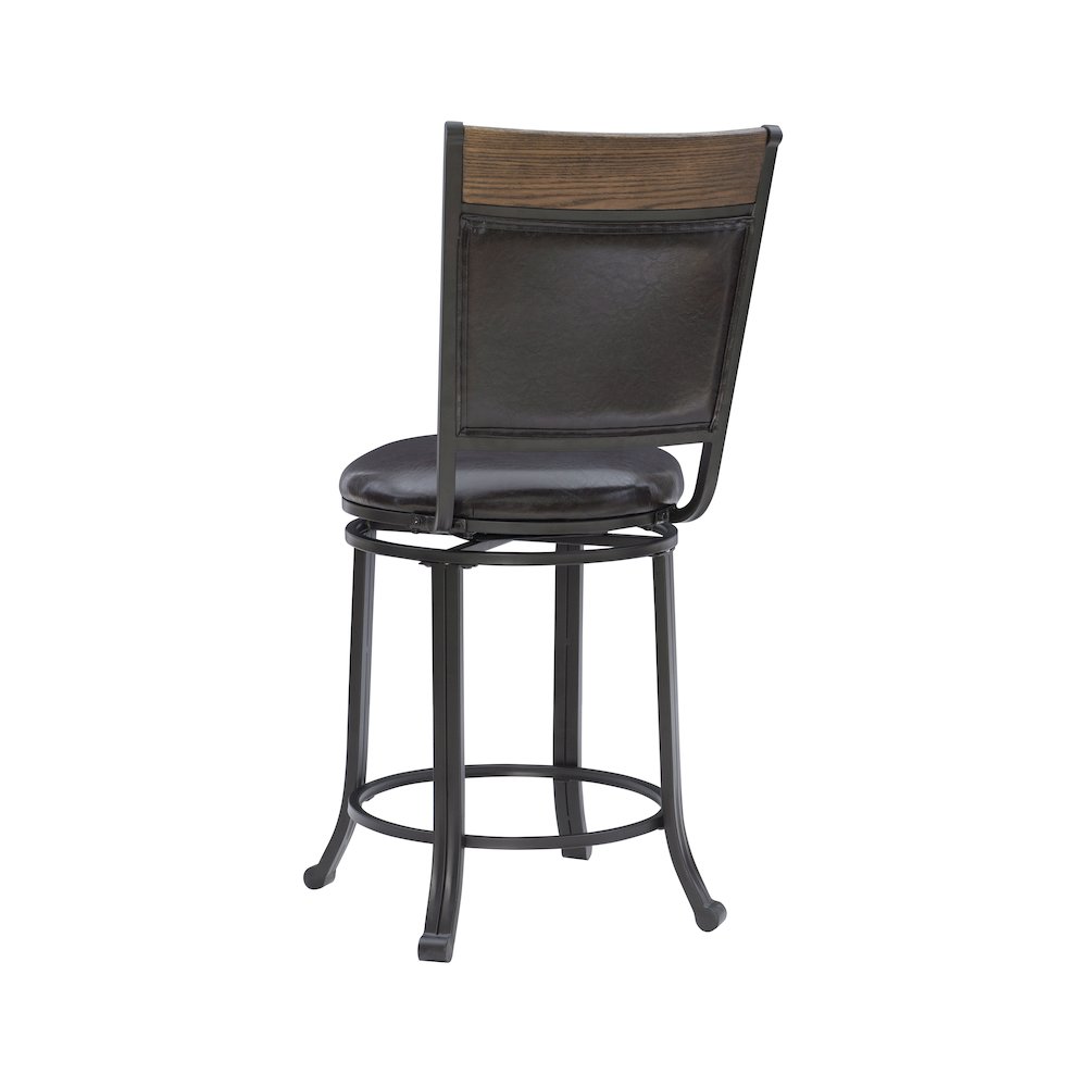 Franklin Swivel 24 inch Counter Stool Brown. Picture 9