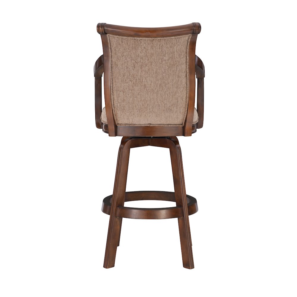 Brandon Warm Cherry Swivel Bar Stool. Picture 8