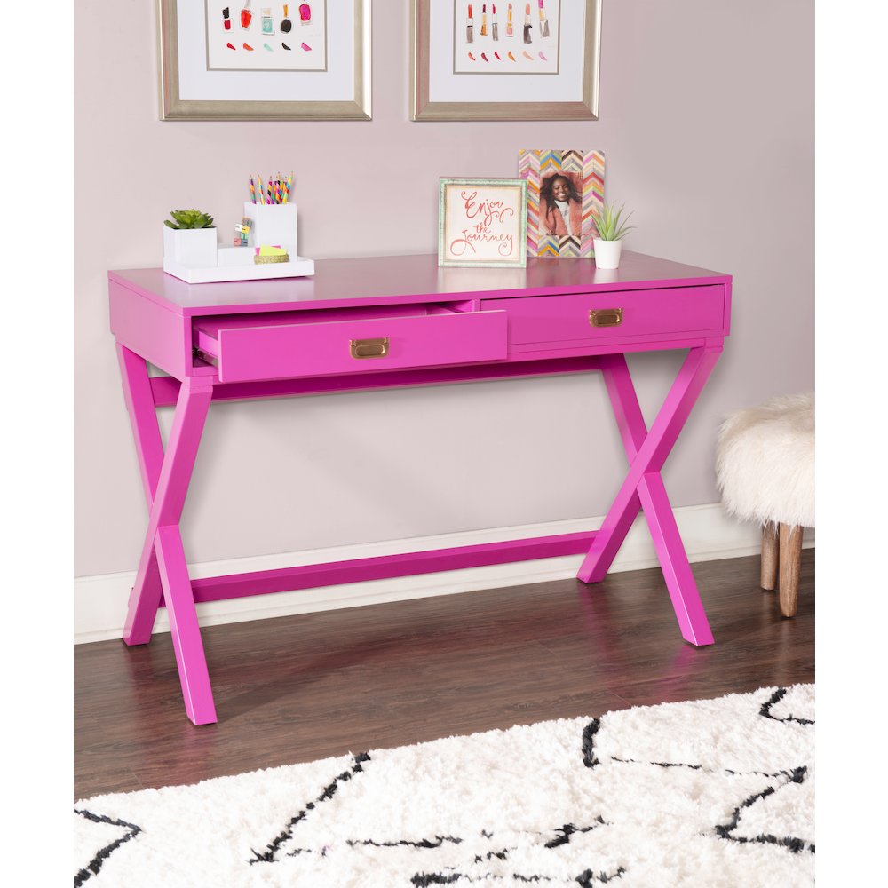 Peggy Raspberry Writing Desk. Picture 3