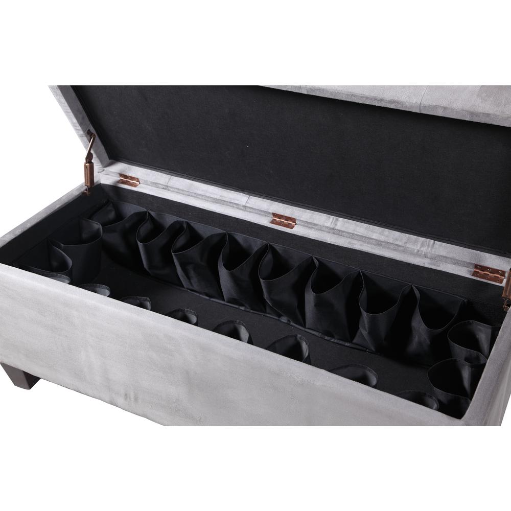 Carmen Shoe Storage Ottoman. Picture 4