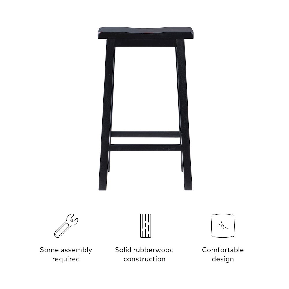 Antique Black with Sand Through Terra Cotta Bar Stool. Picture 11