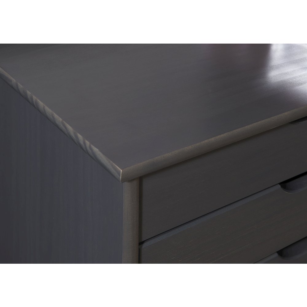 Cary Eight Drawer Rolling Storage Cart, Grey. Picture 4