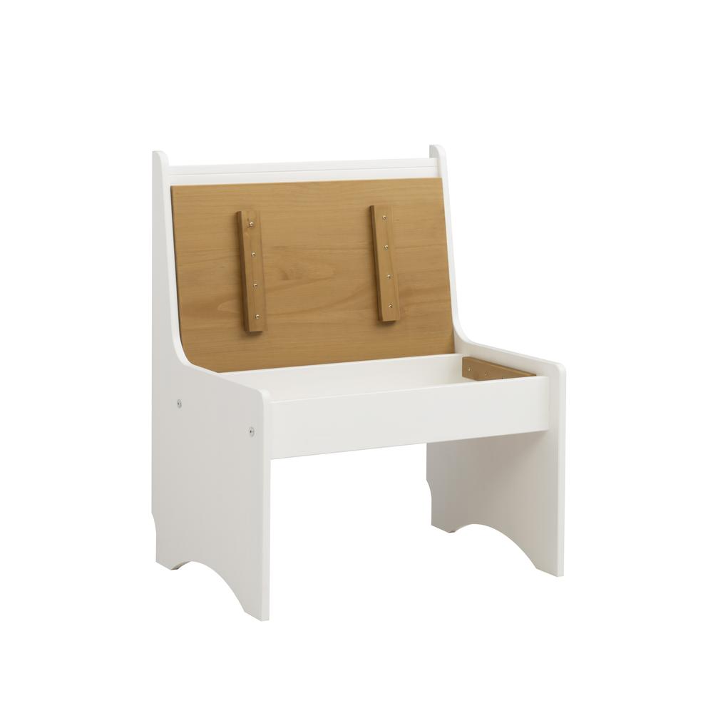 Linson Small Back Rest Bench Honey White. Picture 7