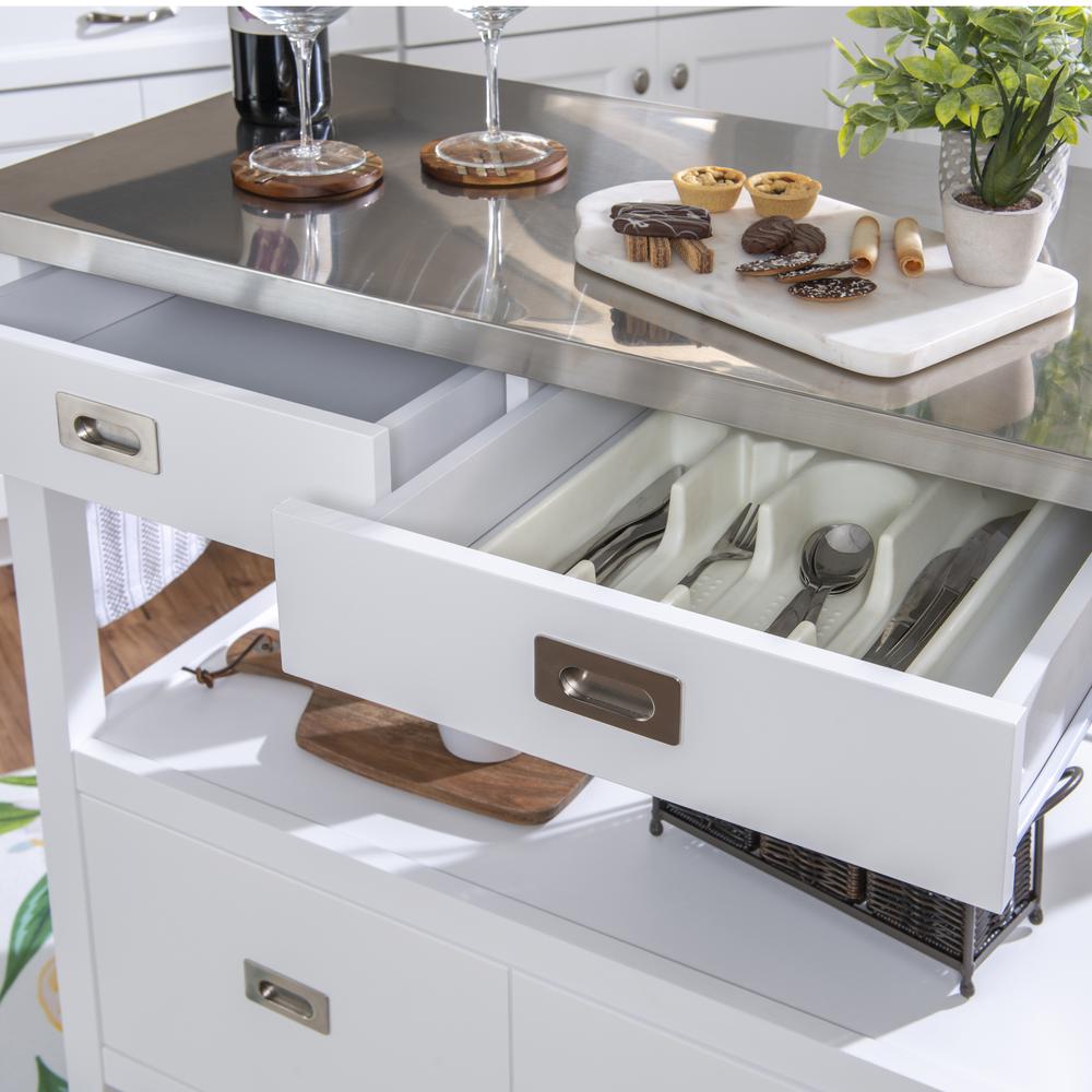 Sydney Kitchen Cart White. Picture 16