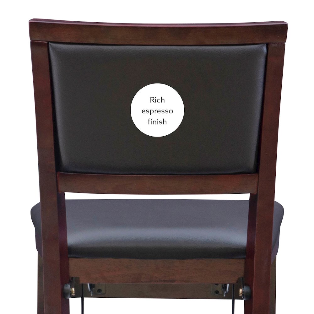 Triena 24 In Pad Back Folding Counter Stool. Picture 14