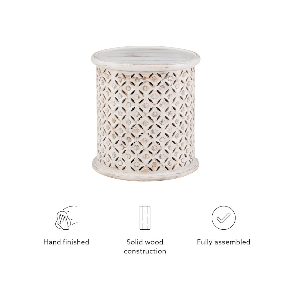 Inora Side Table White. Picture 8
