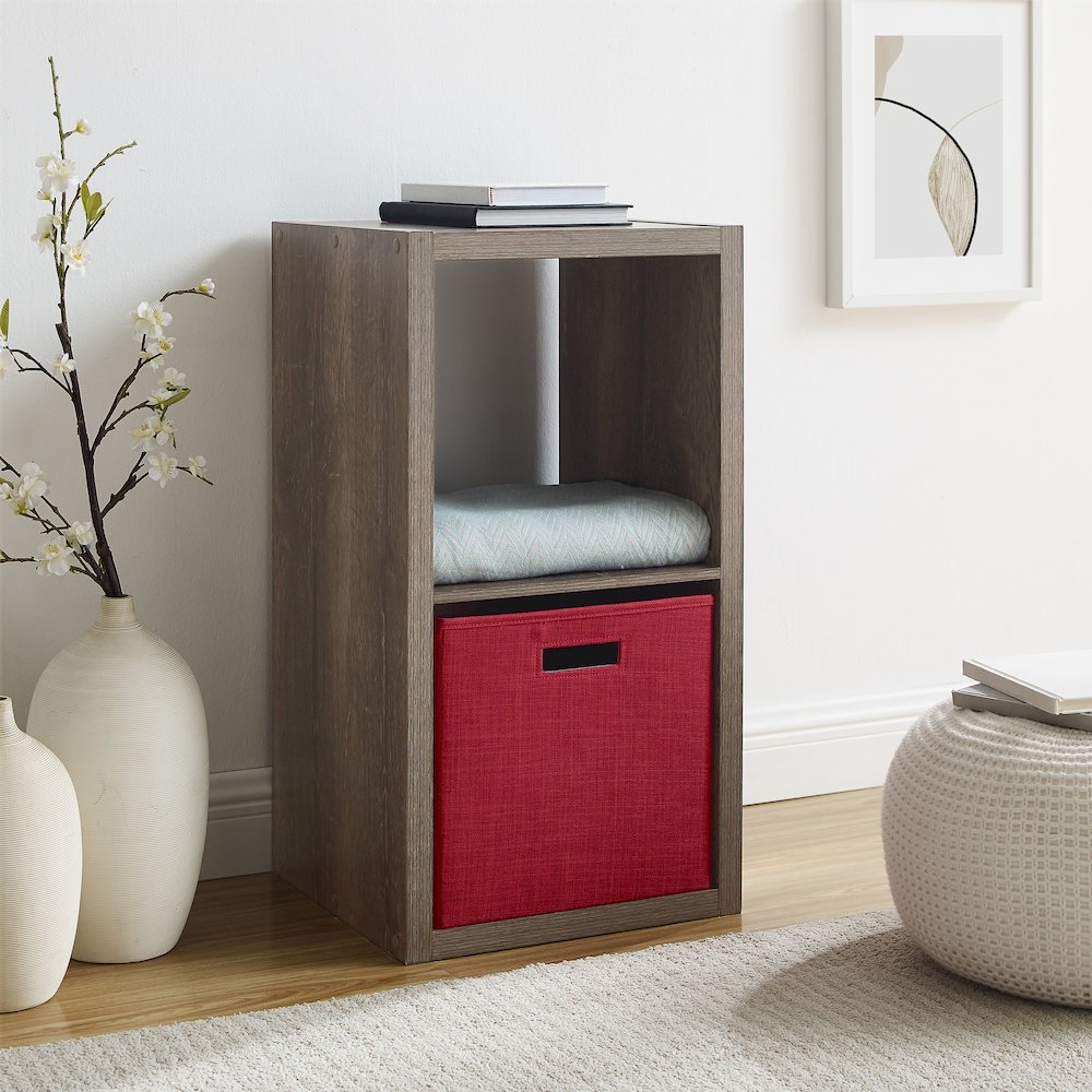 Galli 2 Cubby Storage Cabinet Grey. Picture 6